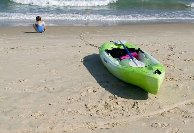 Florida, playing at the seashore