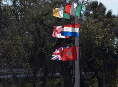 flags (Melbourne marina)