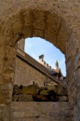 entering the castle
