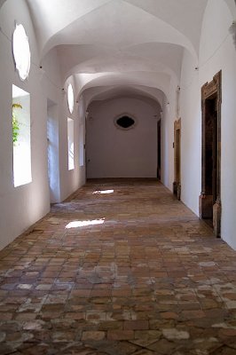 corridor with door to pharmacy