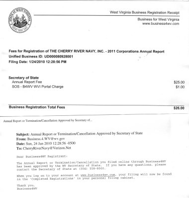 CRN SOS 2011 Annual Report 26 Filing Done