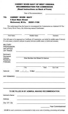 CRN Revised Recommendation Form