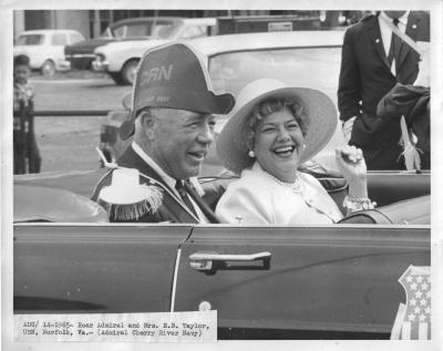 RADM and Mrs E B Taylor USN Aug 14 1965