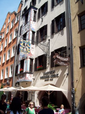 Old town boarding house where Mozart lived Innsbruck AUS