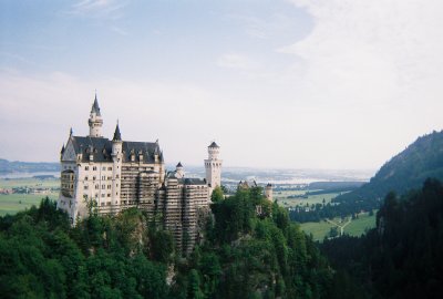 Neuschwanstein Castle as seen from the Maire Bridge AUS