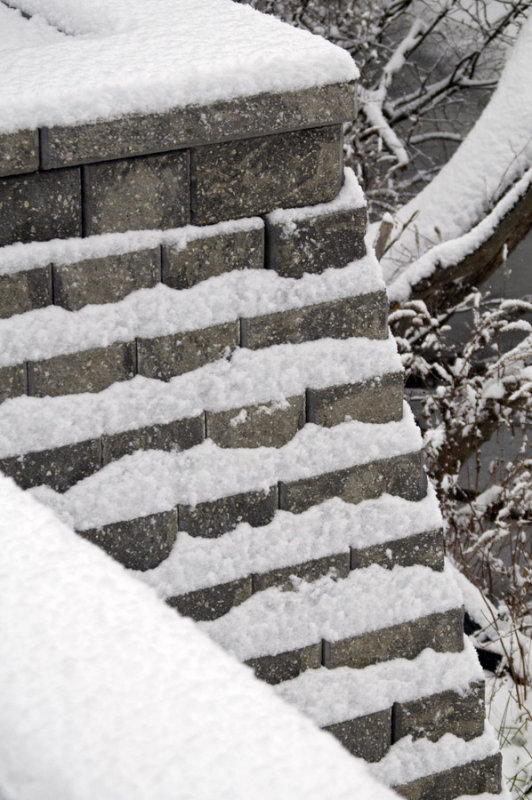 Snow on the wall