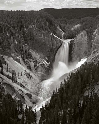 Lower Falls, Yellowstone River. Yellowstone Nat'l Park, Wyoming   19760604