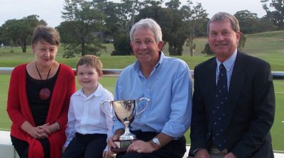 After presentation of John Lindsay trophy to Geoff Marshall 2009