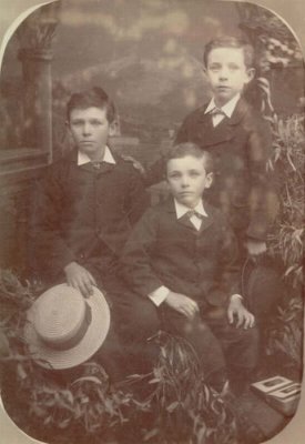 John Herbert , George Oswald,  Alfred James Bickley sons of John and Annie