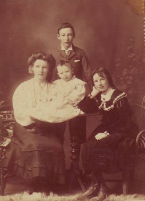 Ella with Charles, Emma and Katie - her brother and sisters