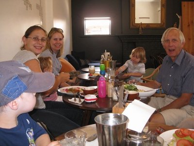 Lunch with the extended Matthews family