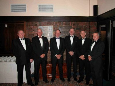 Jack Newton ,John, Geoff Cupples and others before a dinner at VGC for Men Only