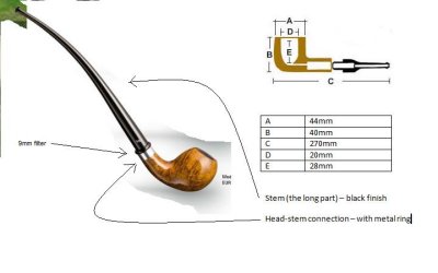 Churwarden - the design (meerschaum tobacco pipe)
