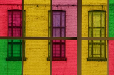 Colored building