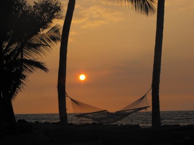 Hammock in the Sunset Hawaii