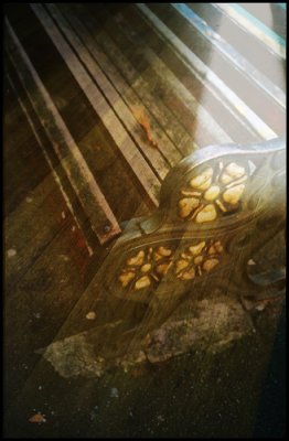 street bench and interior