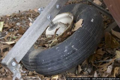 Wheelbarrow Spent Tire