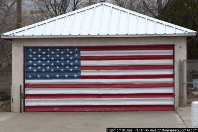 December 7: Patriotic Garage Door