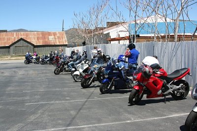 Arriving at the Tehachapi Village Grill