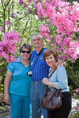 Ron, Dale and Leah at Magnolia Plantation, Charleston, NC
