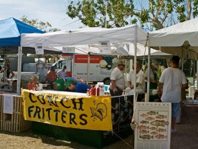 Conch fritter stand