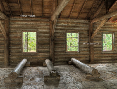 Log pews