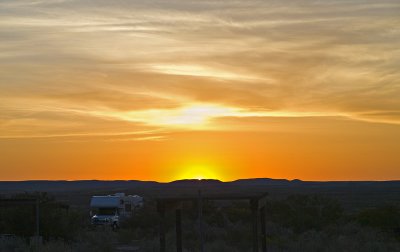 Sunset at campground