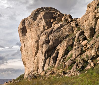 Face of big rock