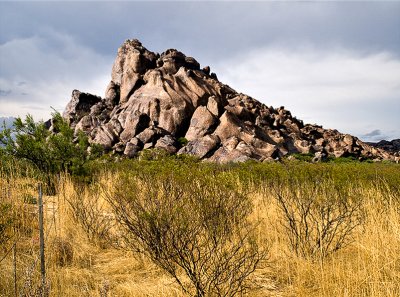 Rocks at entrance