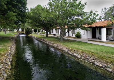 Canal behind motel