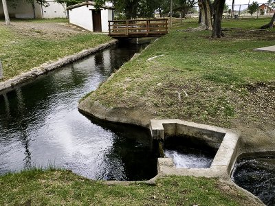 Water control, canal, and pump house