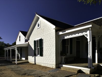 Front of farmhouse