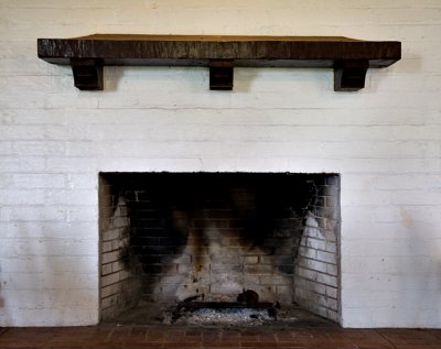 Fireplace and mantel