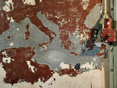 Mural uncovered in Captain's cabin