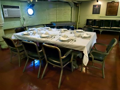 Dinning area in ward room