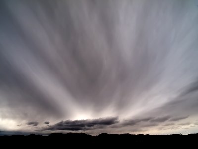 Mtn. silhouette and cloud formation