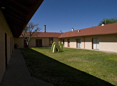 Courtyard and sculpture