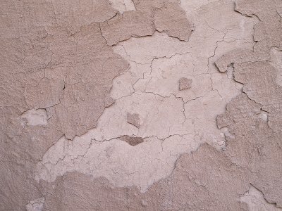 Close-up of mud plaster over adobe #2