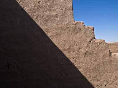 Adobe wall and shadow