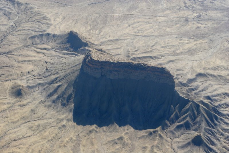 Rock formation with mud rock top?
