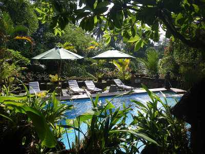 View of pool from our room, Ketut's Place