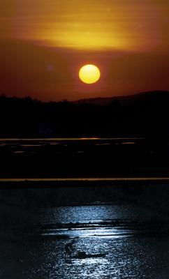 sunset fishing