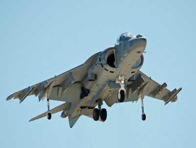 AV-8A Harrier hovering