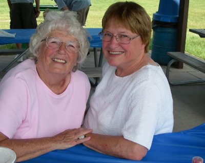 Joanie and cousin Grace