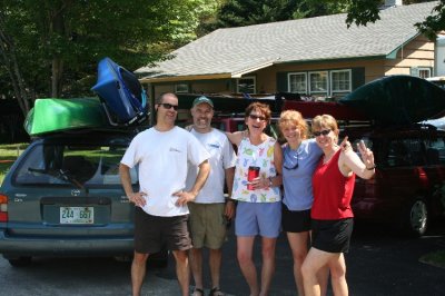 On the way to paddle the mighty Tarleton Lake