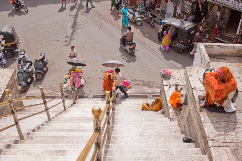 View down from the Jagdish Temple