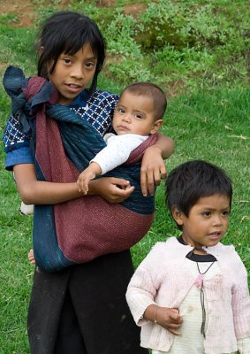 Tzotzil Maya children in Zinacantn