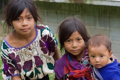 Tzotzil Maya children in Zinacantn