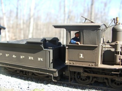 View of the modified cab with engineer.