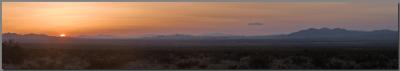 High desert sunset